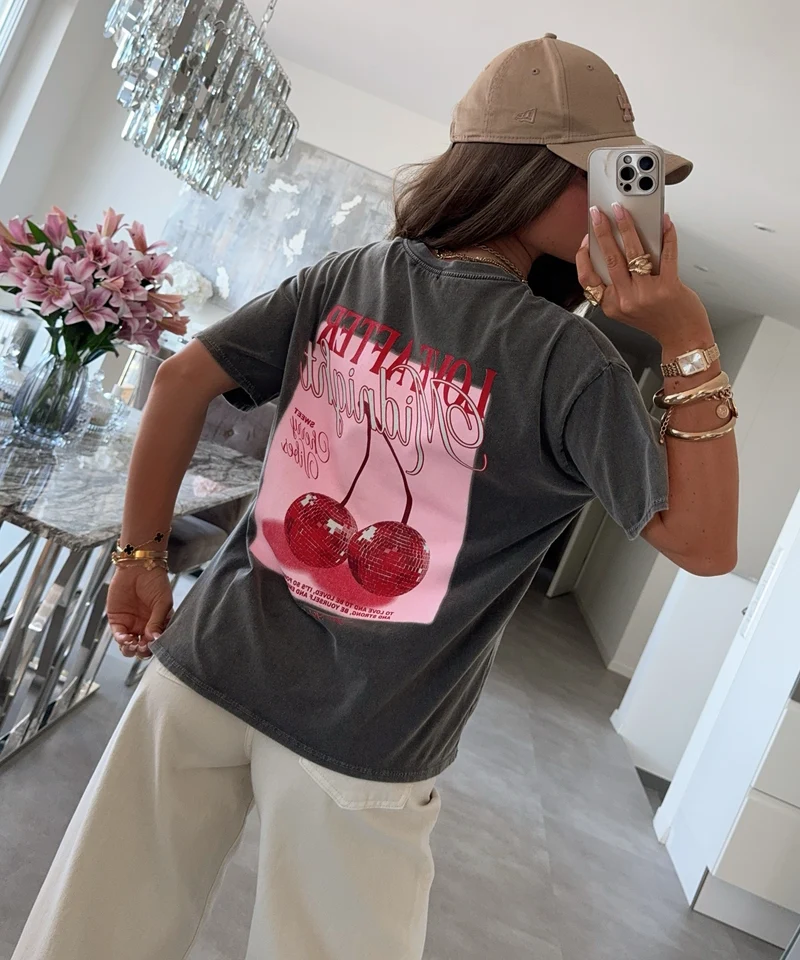 T-Shirt Love After Midnight Grau
