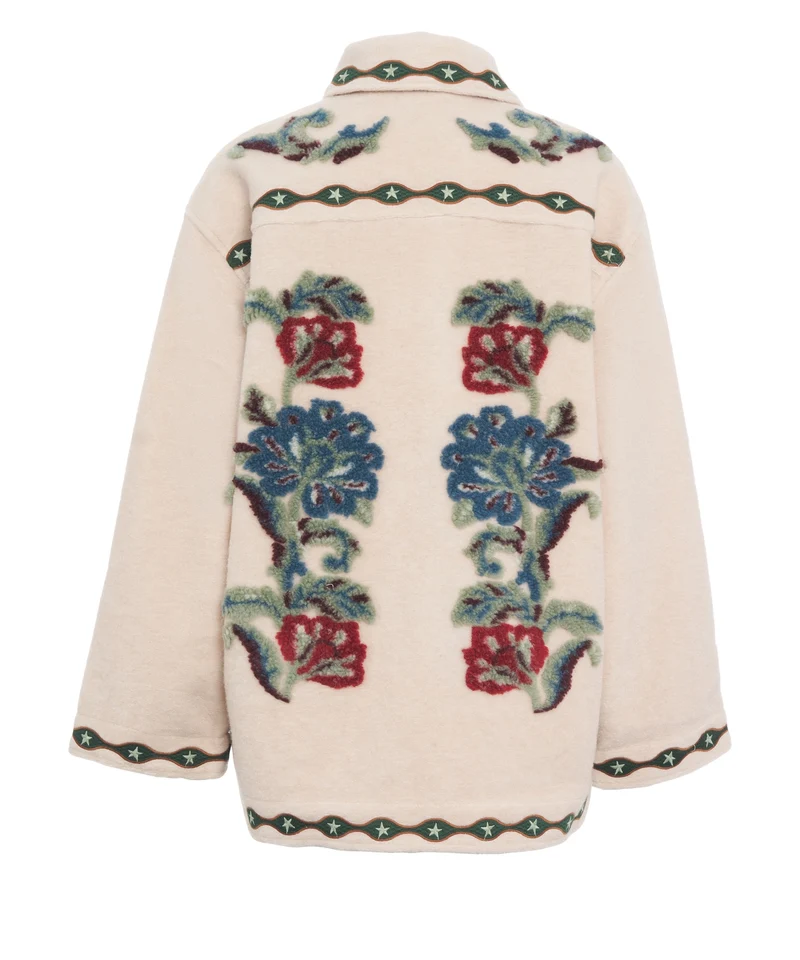 Cappotto con ricami