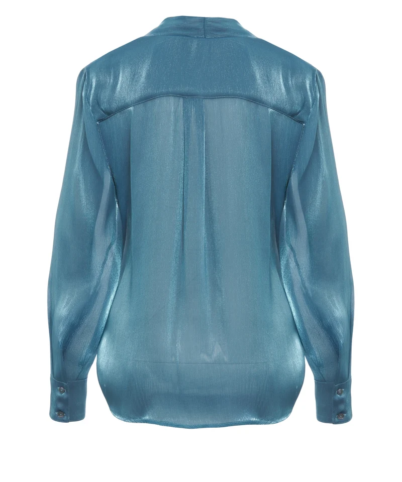 Blusa con scollo a v