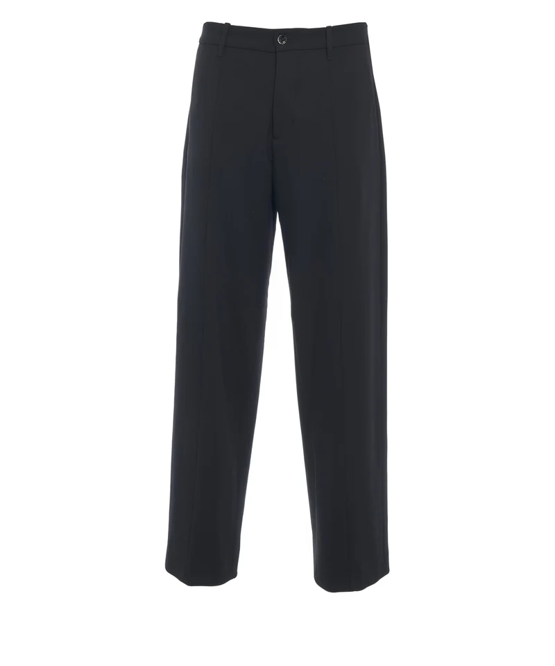 Pantaloni con pieghe cucite 'Meteorite'