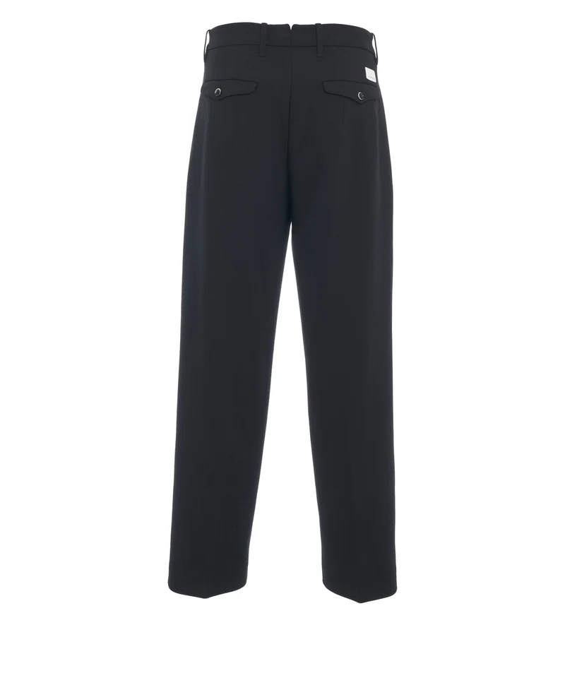 Pantaloni con pieghe cucite 'Meteorite'