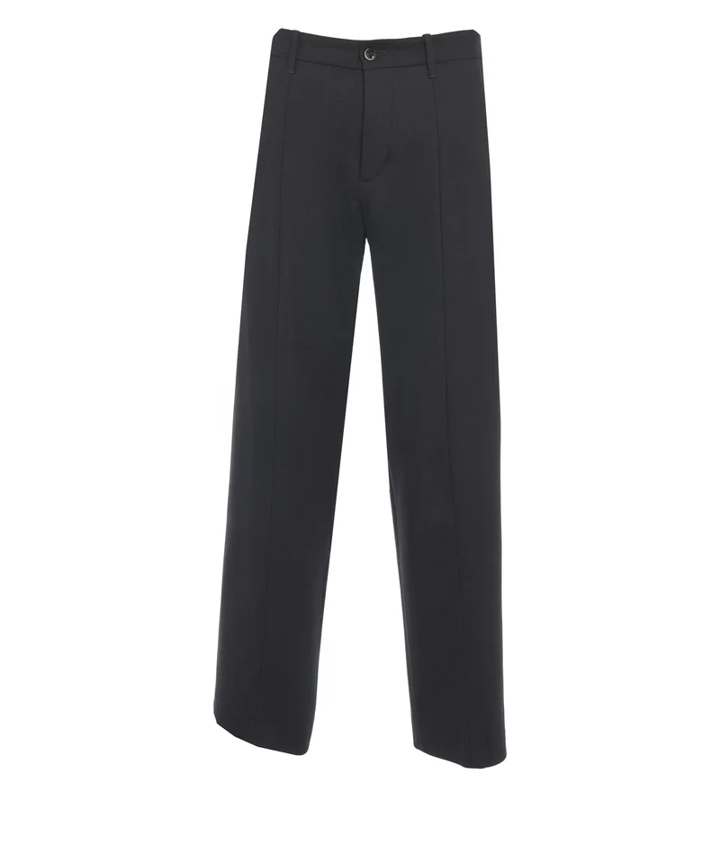 Pantaloni con pieghe cucite 'Meteorite'