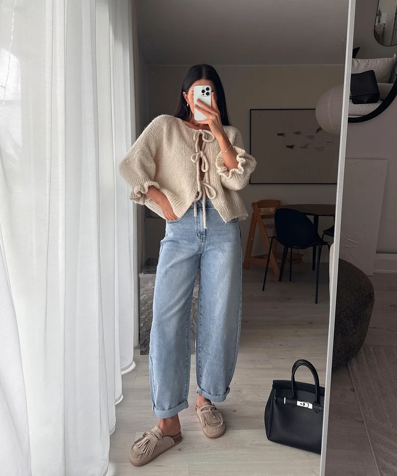 Pantoletten Rina Beige