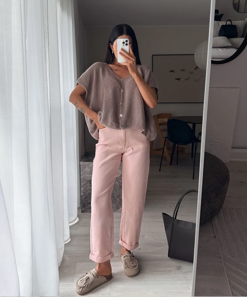 Pantoletten Rina Beige