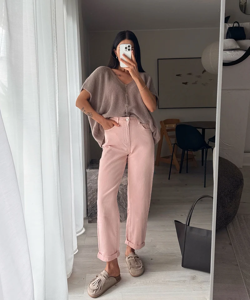Pantoletten Rina Beige