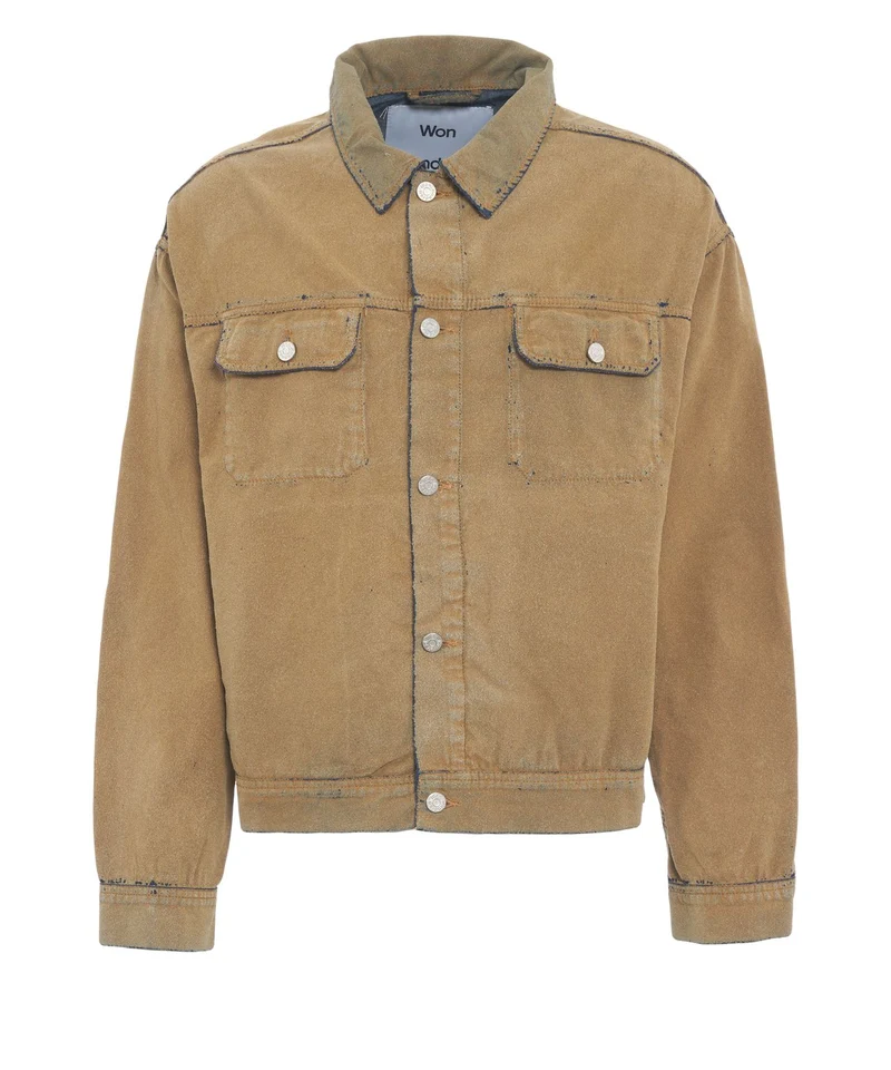 Giacca in pelle scamosciata 'Shawn'