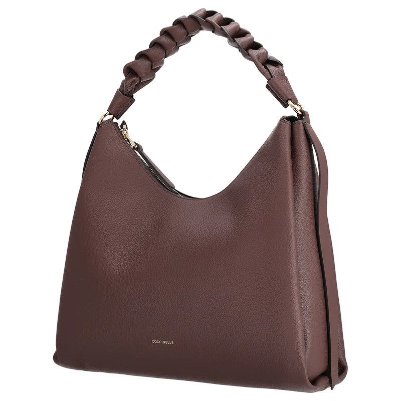 Coccinelle Boheme Grana Double - Bolso de hombro M 34 cm (berry/winter rose)