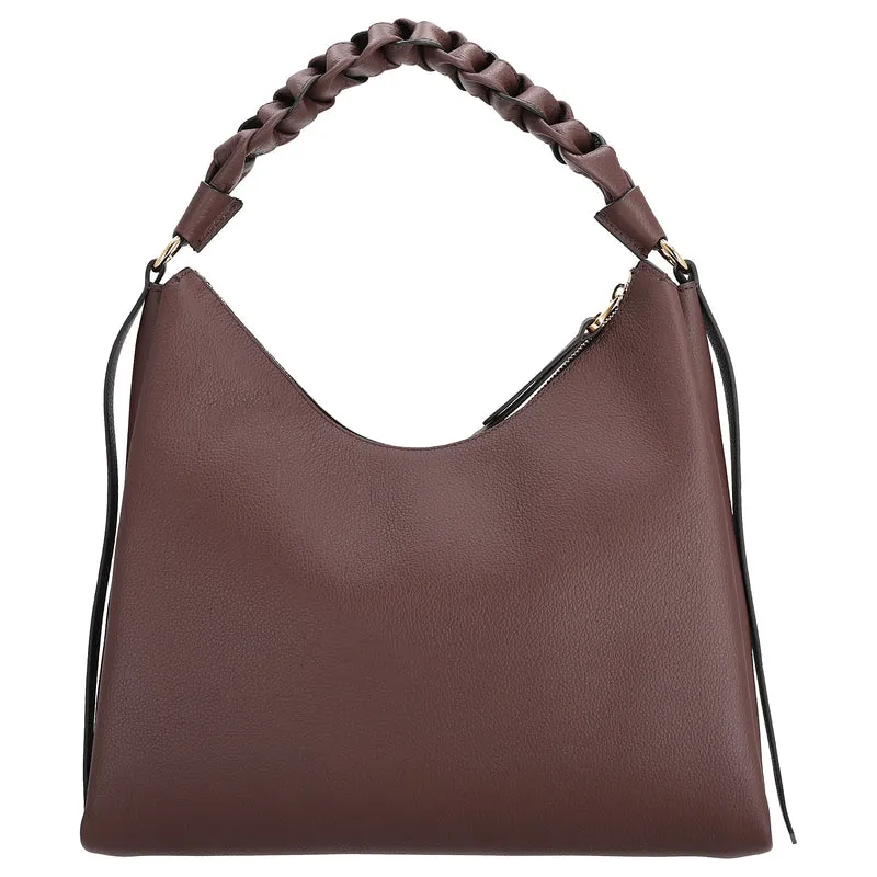 Coccinelle Boheme Grana Double - Bolso de hombro M 34 cm (berry/winter rose)