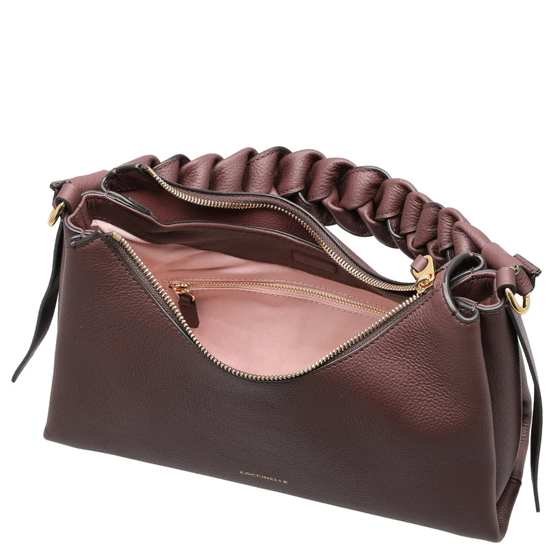 Coccinelle Boheme Grana Double - Bolso de mano S 30 cm (berry/winter rose)
