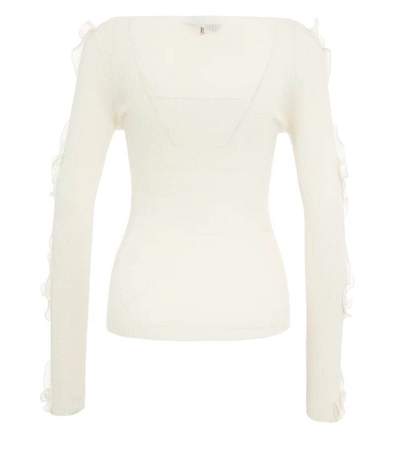 Maglione con dettagli con volant