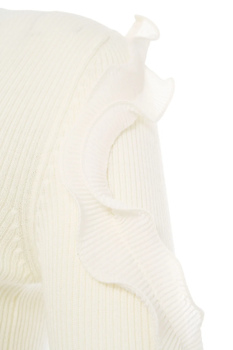 Maglione con dettagli con volant