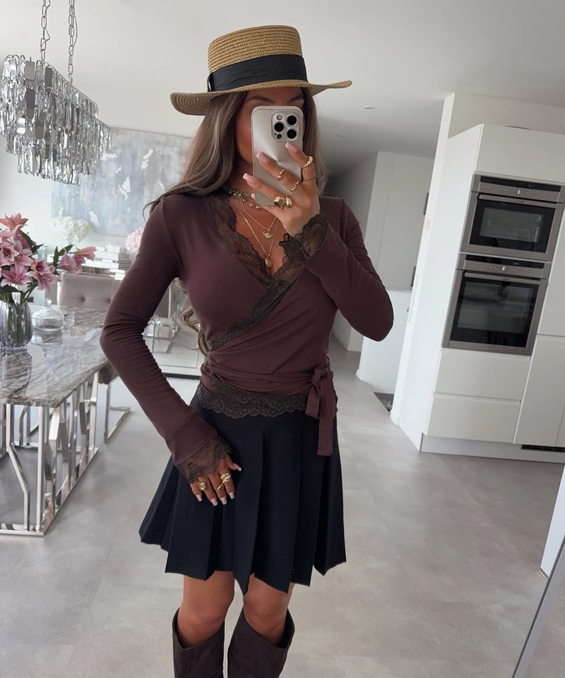 Faltenrock Sanna Schwarz