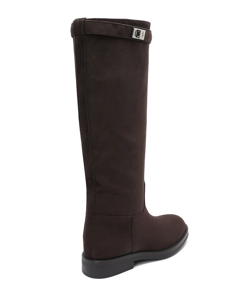 Wildleder Stiefel Mila Dunkelbraun