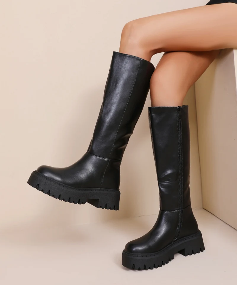 Chunky Stiefel Elina Schwarz