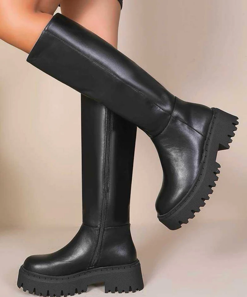 Chunky Stiefel Elina Schwarz