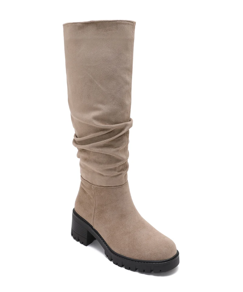 Wildleder Stiefel Fawn Beige