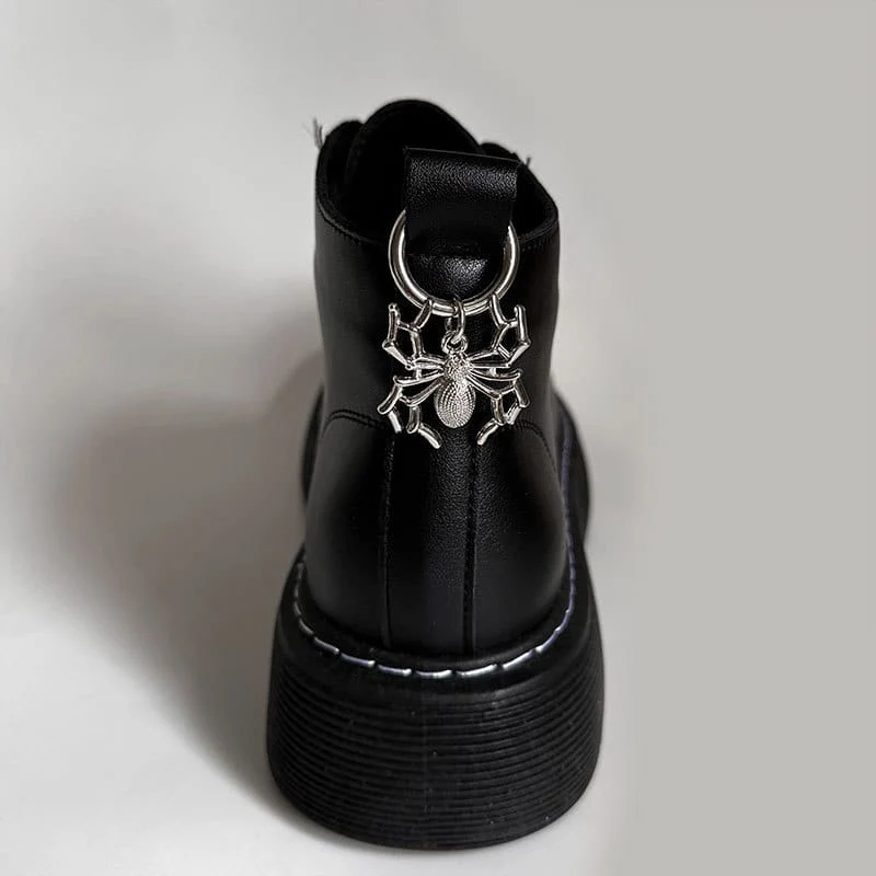 Unisex Punk Spinnen-Schuhanhänger Schuhaccessoires
