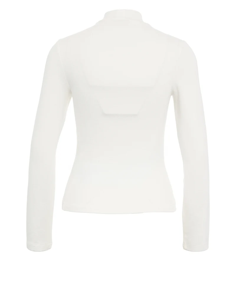 T-shirt a maniche lunghe con applicazione floreale