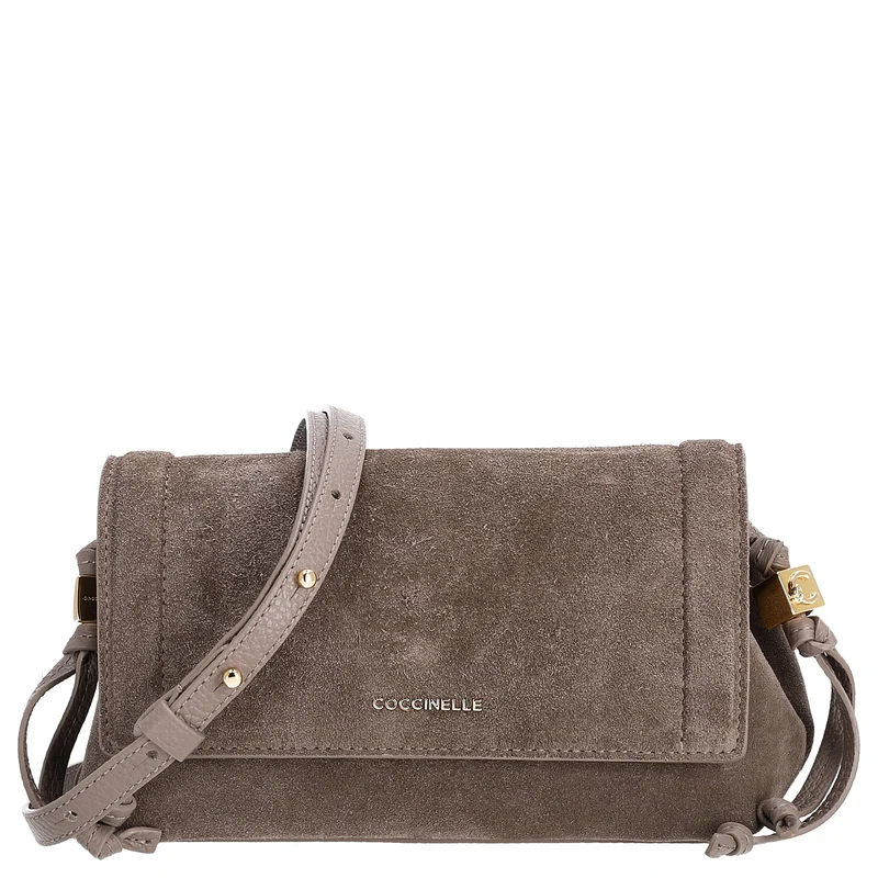 Coccinelle Thess Bimaterial - Bolso bandolera 21 cm (warm taupe)