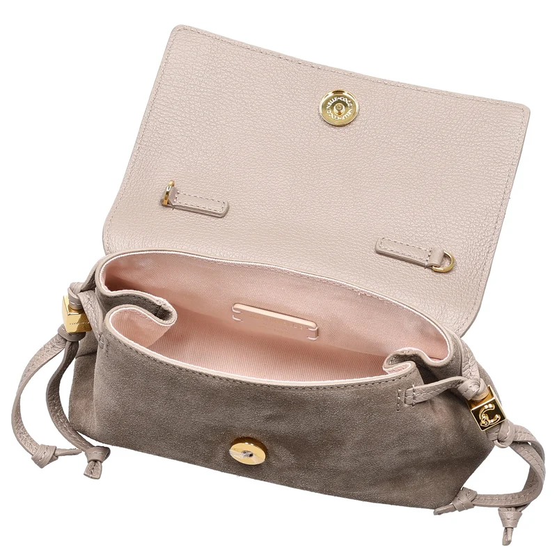Coccinelle Thess Bimaterial - Bolso bandolera 21 cm (warm taupe)