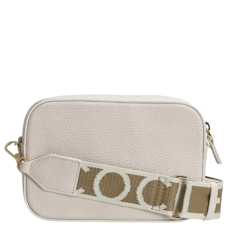 Coccinelle Tebe - Bolso bandolera 19 cm (blanco)