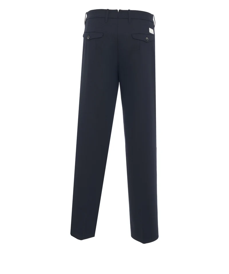 Pantaloni con pieghe cucite 'Meteorite'