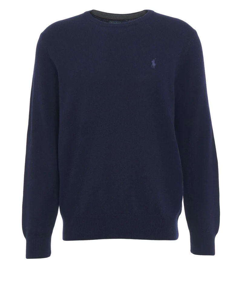 Maglione con logo ricamato