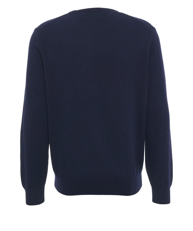 Maglione con logo ricamato