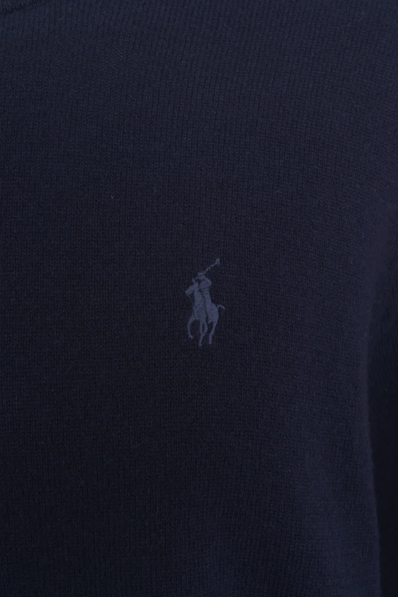 Maglione con logo ricamato