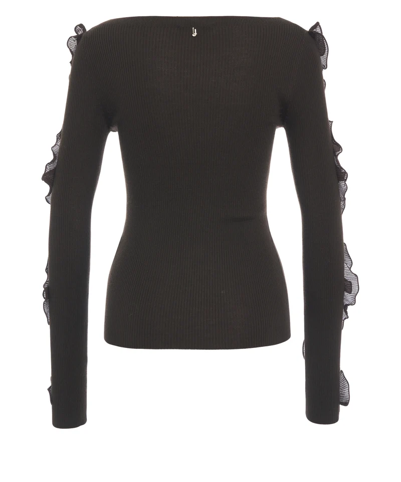 Maglione con dettagli con volant