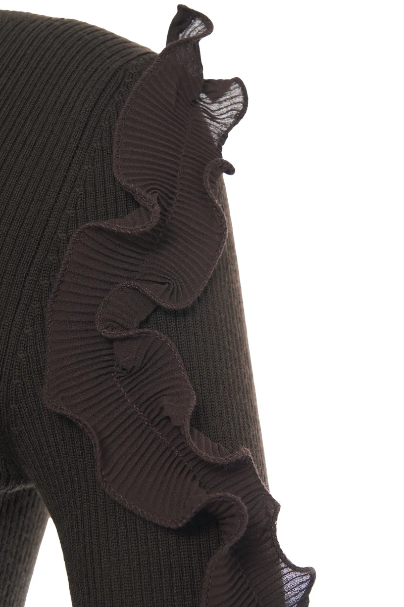 Maglione con dettagli con volant
