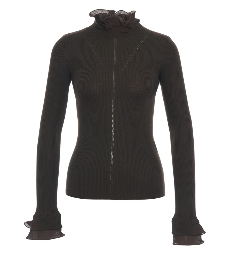 Maglione con ruches