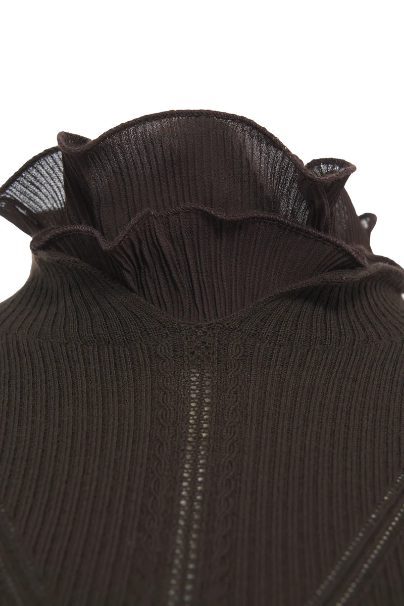 Maglione con ruches