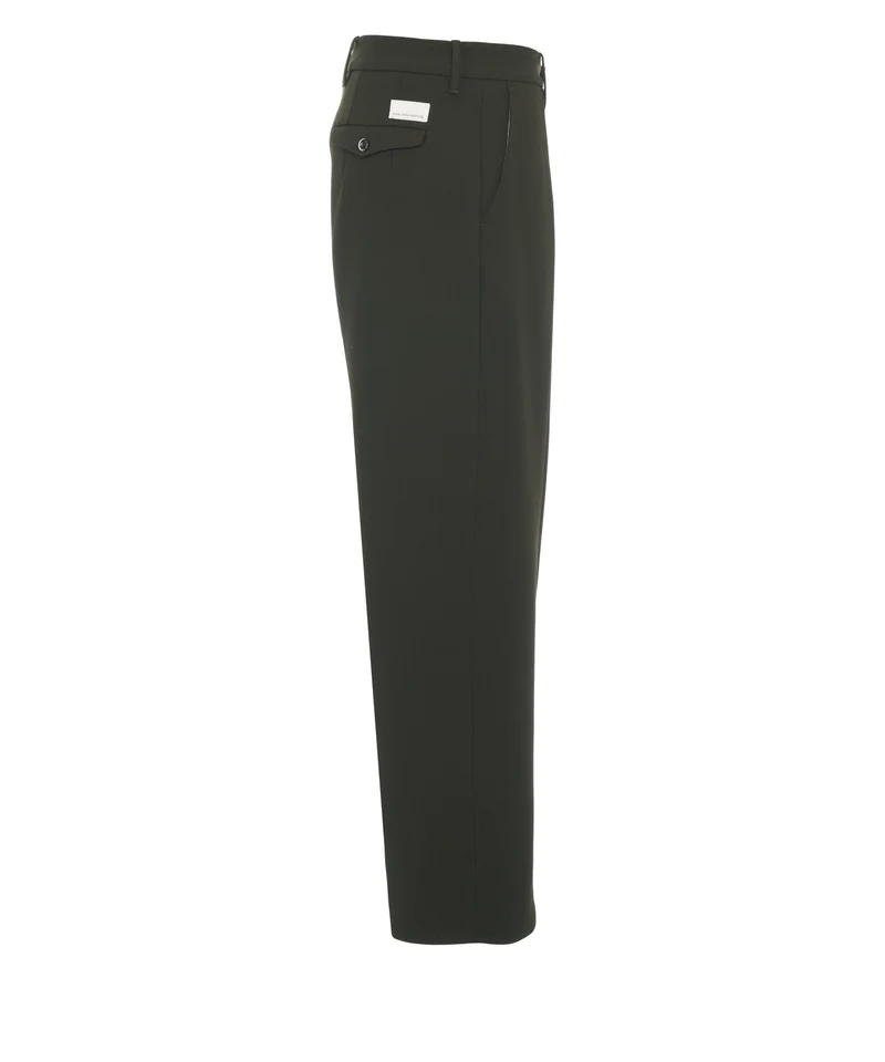 Pantaloni con pieghe cucite 'Meteorite'