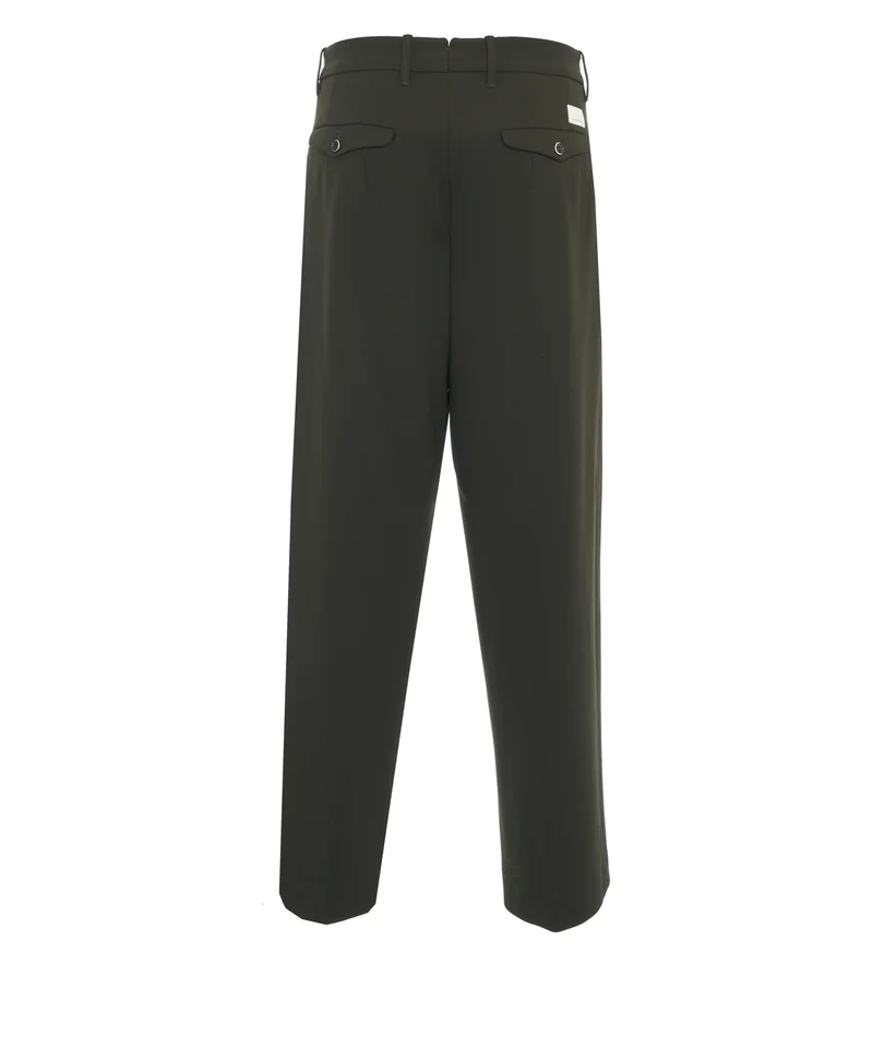 Pantaloni con pieghe cucite 'Meteorite'