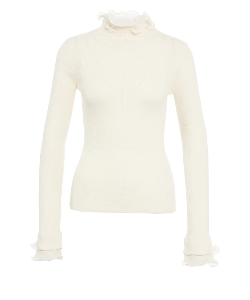 Maglione con ruches
