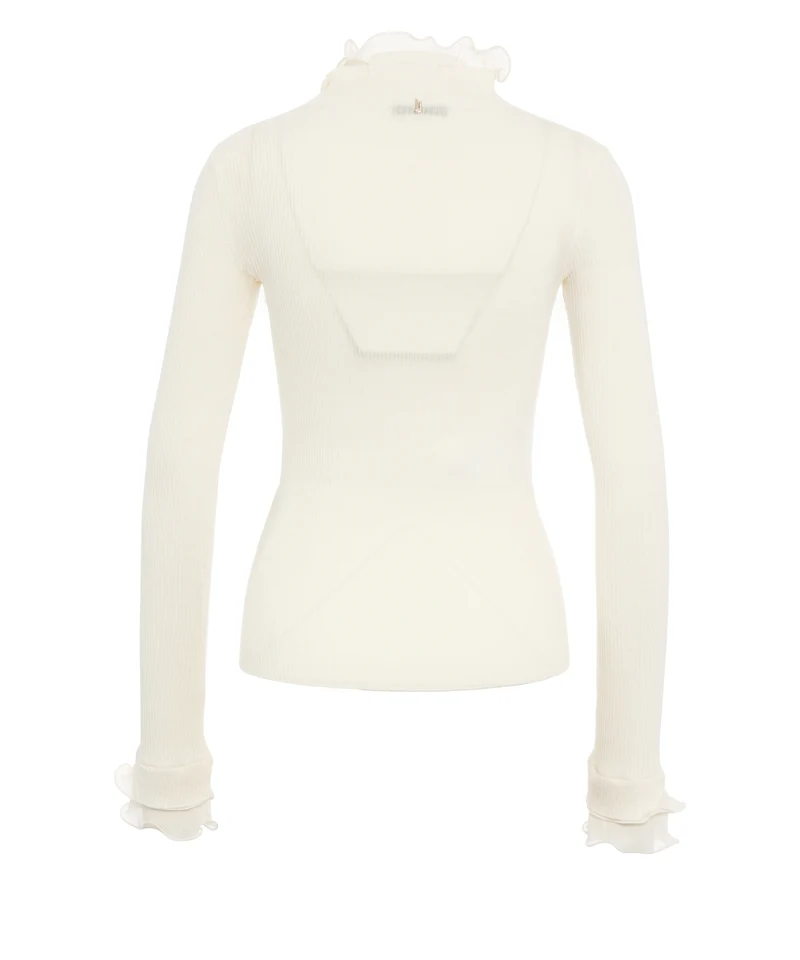 Maglione con ruches