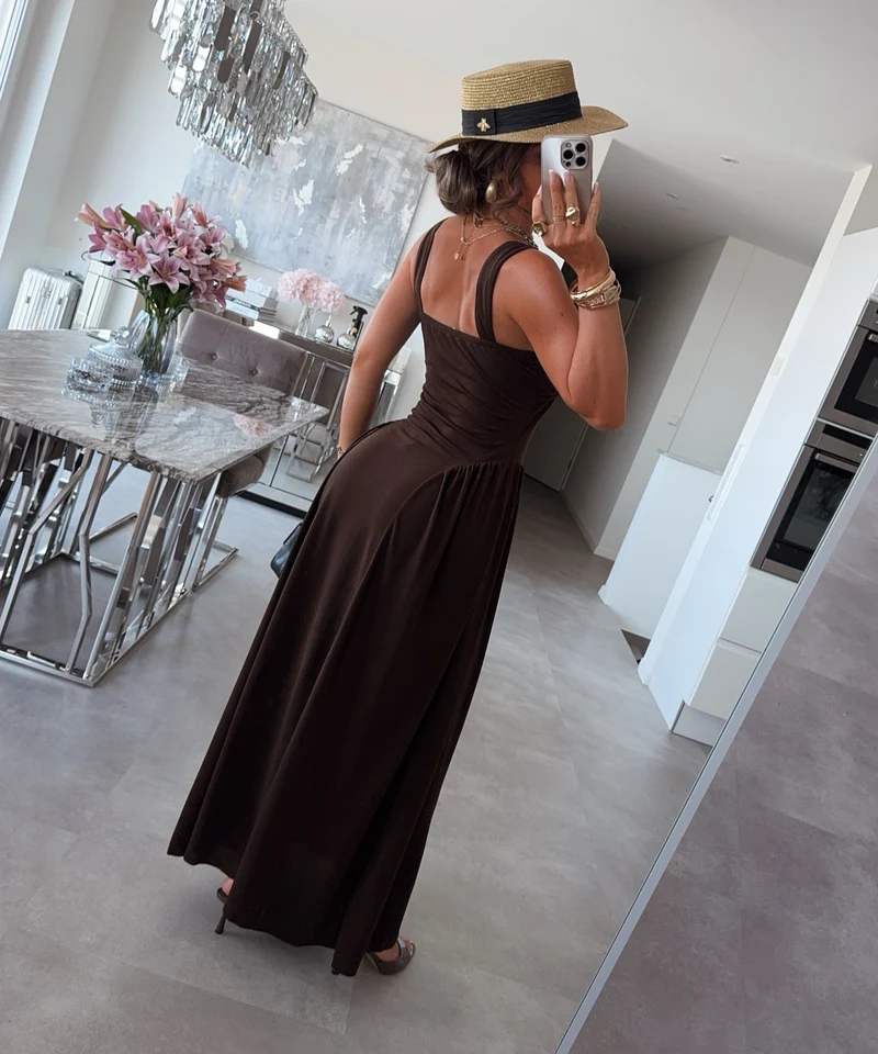 Maxi Kleid Junia Braun
