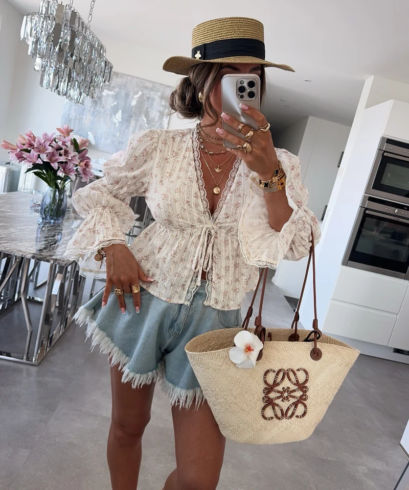 Bluse Neya Spitze