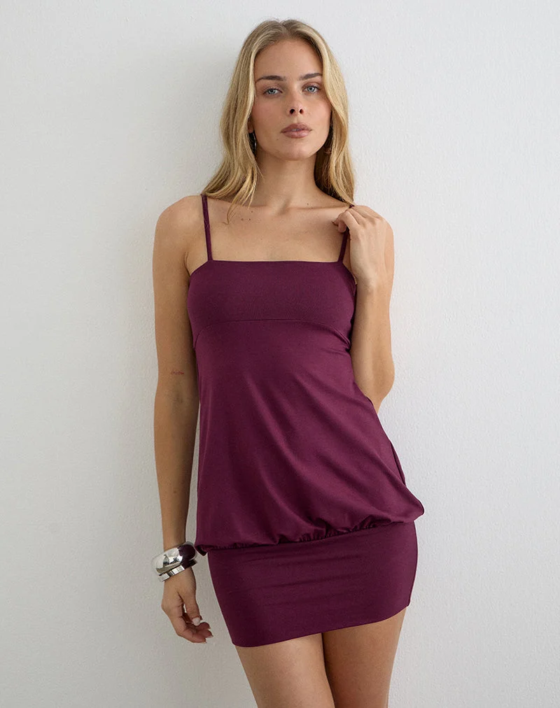 Belica Minikleid in Deep Purple
