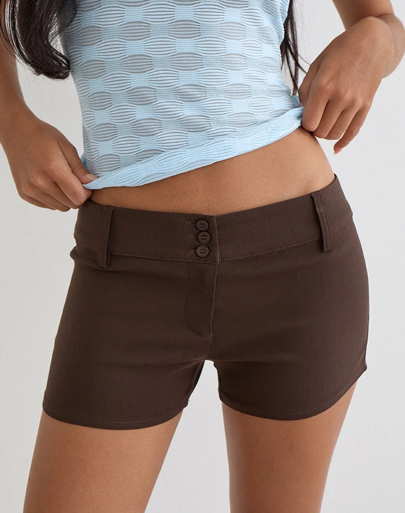 Janei Hot Pants in der Farbe „Tailoring Truffle“