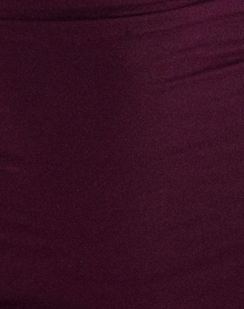 Ysmaine Minikleid mit viertellangen Ärmeln in der Farbe „Redwood“