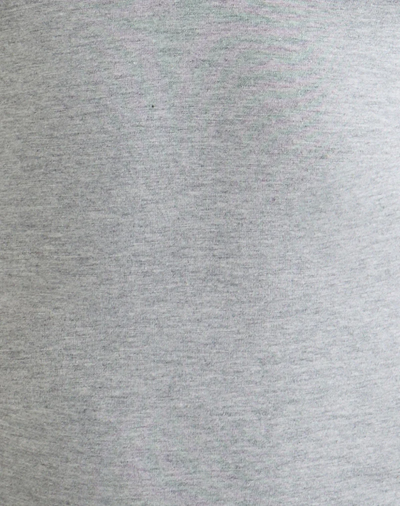 Nemue Plunge-Top mit Racerback in Grau meliert