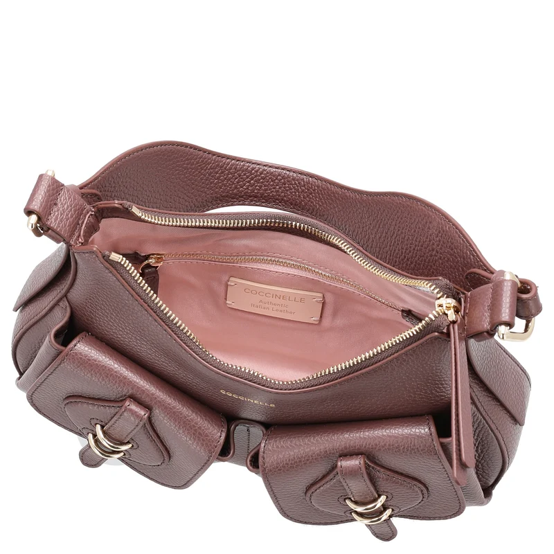Coccinelle Mavery Pocket - Bolso de hombro 29 cm (berry)