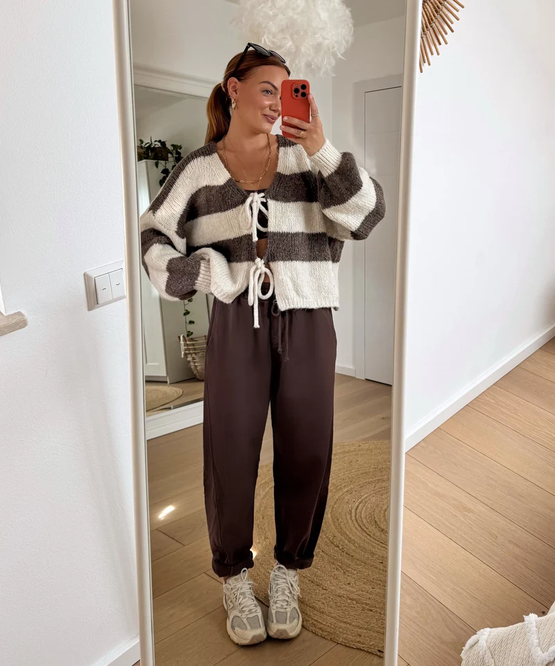 Balloon Jogging Hose Aila Hellbraun