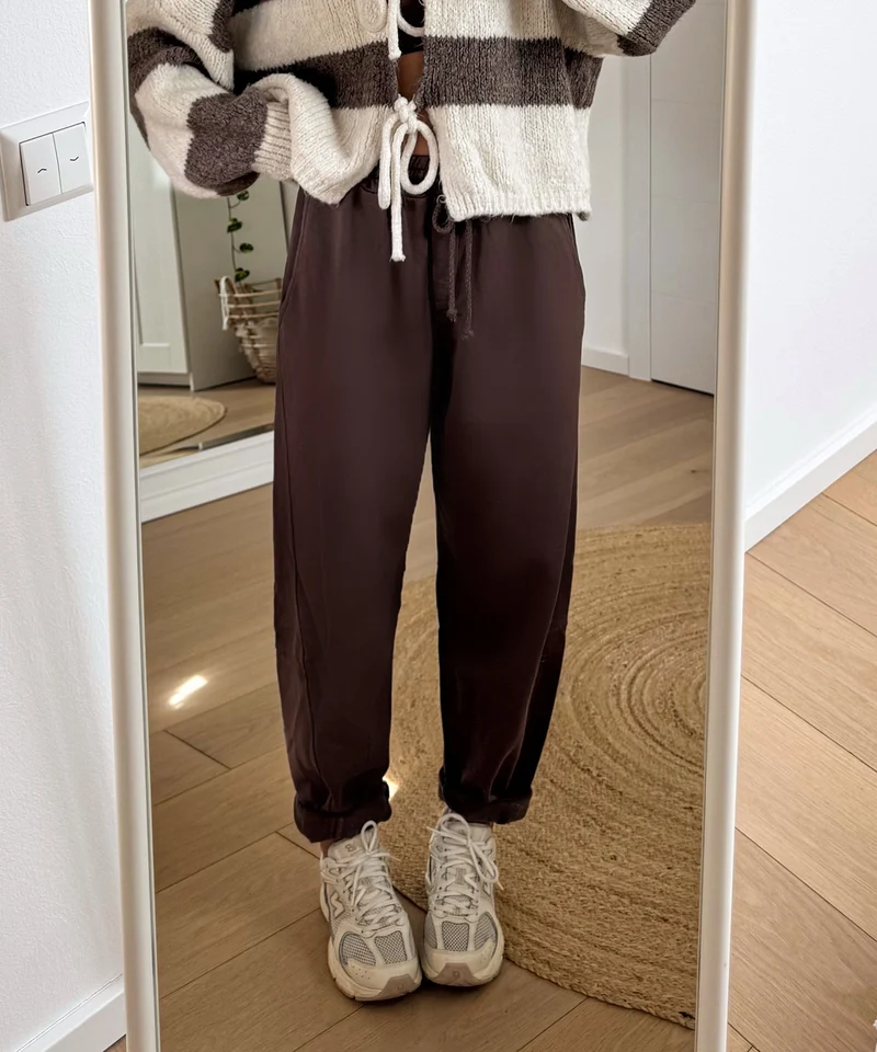 Balloon Jogging Hose Aila Hellbraun