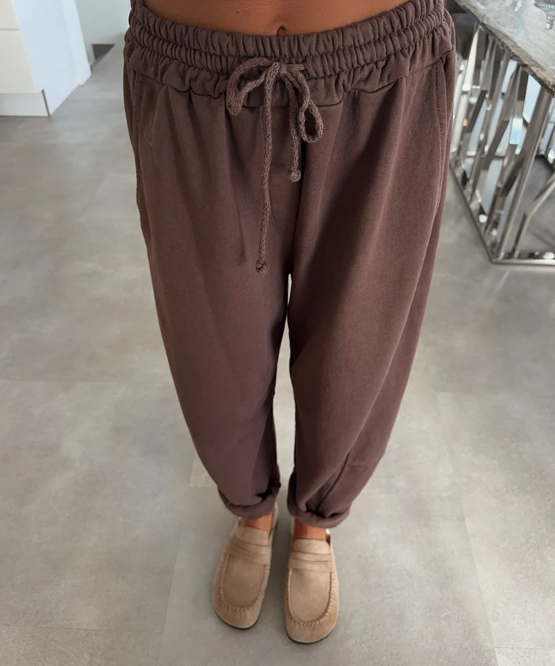 Balloon Jogging Hose Aila Hellbraun