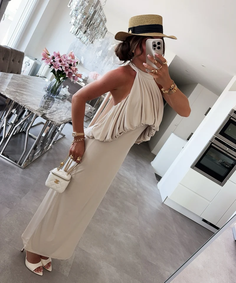 Maxi Kleid Ilenia Beige