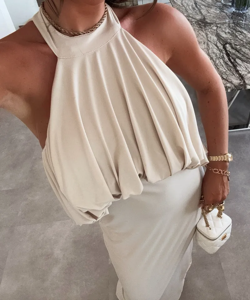 Maxi Kleid Ilenia Beige
