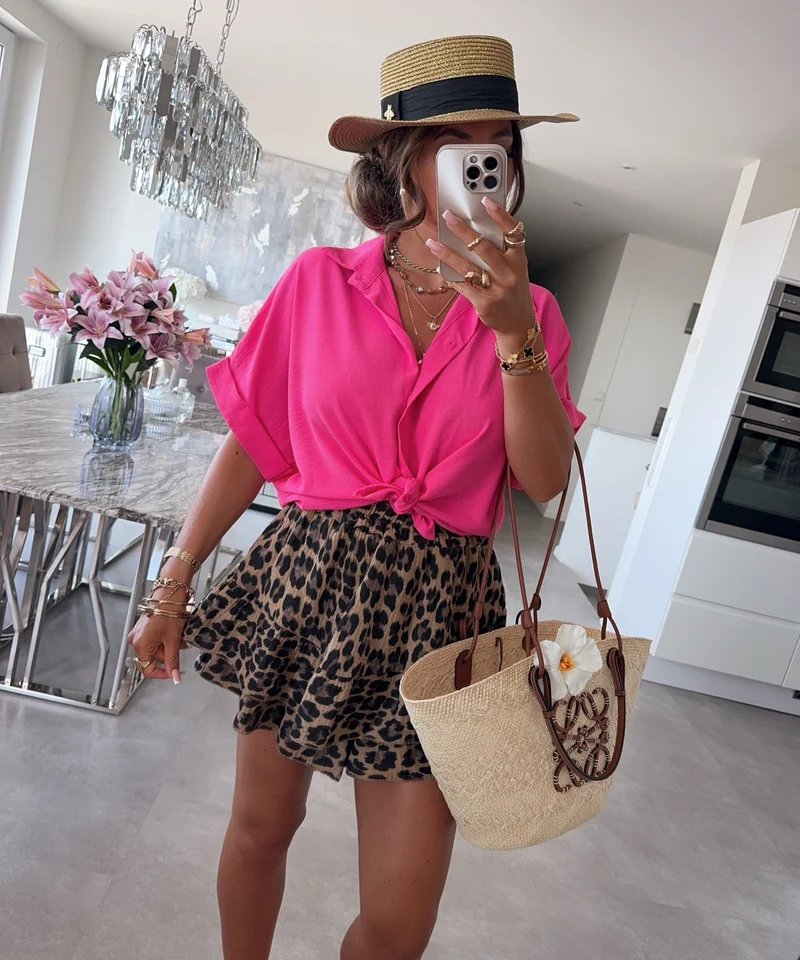 Knoten T-Shirt Melia Pink